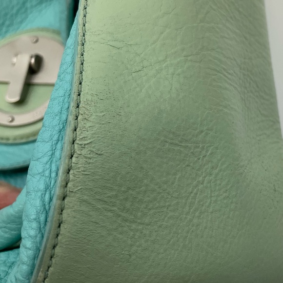 Mimco leather shoulder bag purse Retro Y2K - Picture 12 of 15